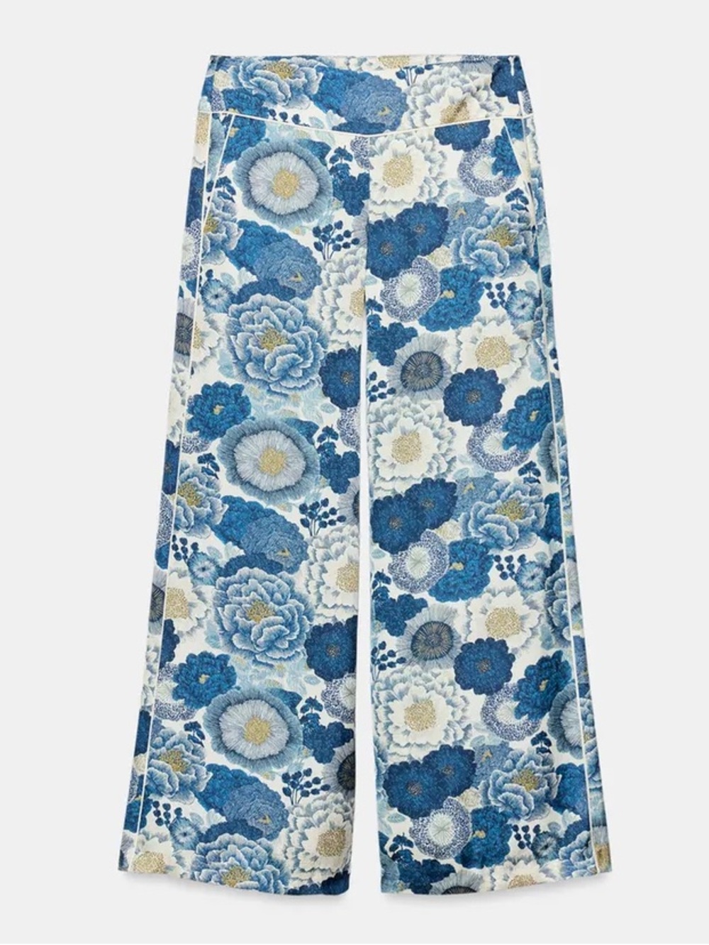 ZARA ZW COLLECTION FLORAL PANTS